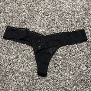 Black Lace Thong